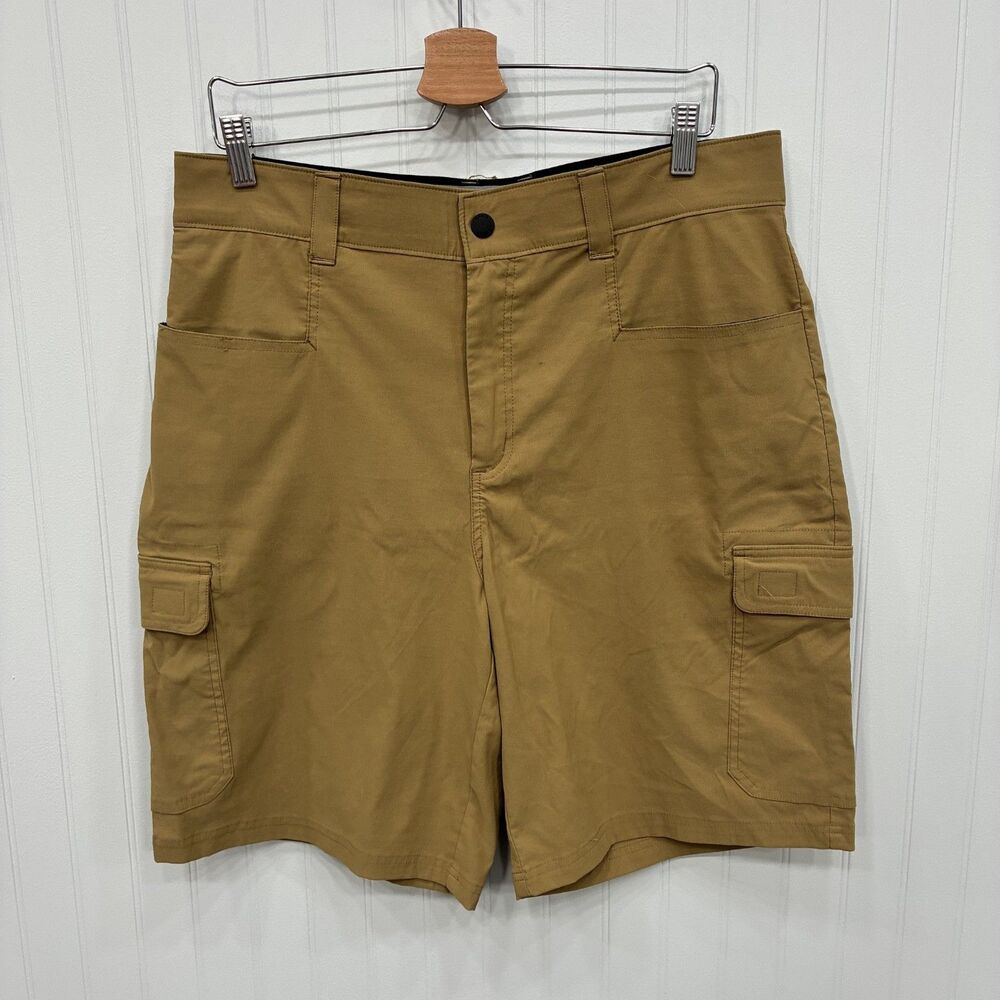Orvis Men's W34 Brown Performance Stretch Nylon Lightweight Cargo Shorts - Picture 1 of 8